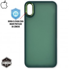 Capa iPhone XS Max - Clear Case Fosca Cangling Green